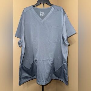 Hanes Mens Hanes Men's Scrubs V-Neck Scrub Top, Comfort Fit. Sizes S-3XL.